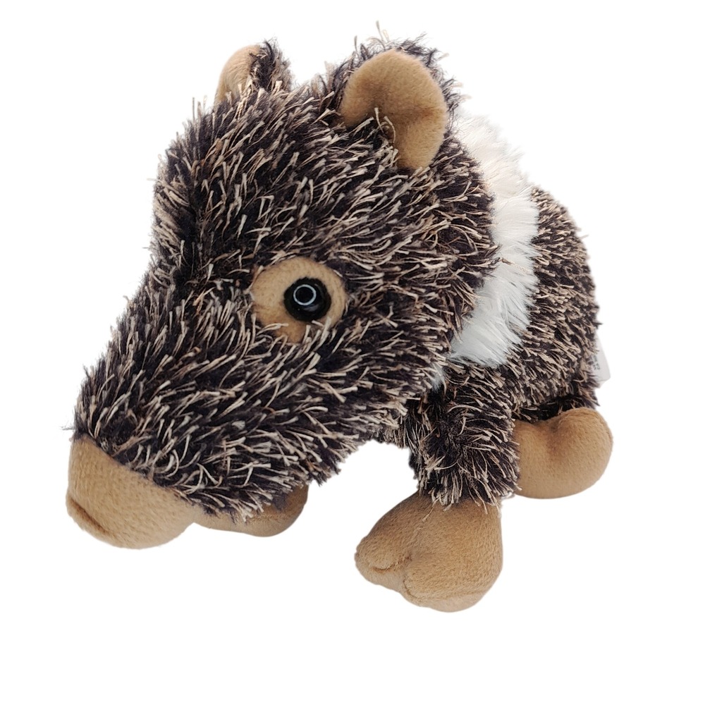 Fiesta Collared Peccary Javelina Plush Stuffed Animal Brown White 8 Inch